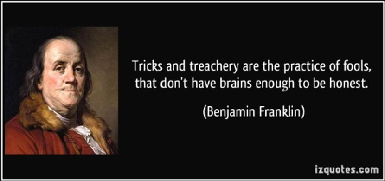 Franklin-tricks-and-treachery-are-the-practice-of-fools