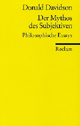 Donald Davidson Der Mythos des Subjektiven