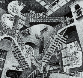 Escher relativitaet-m-c-escher