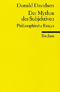 Donald Davidson Der Mythos des Subjektiven